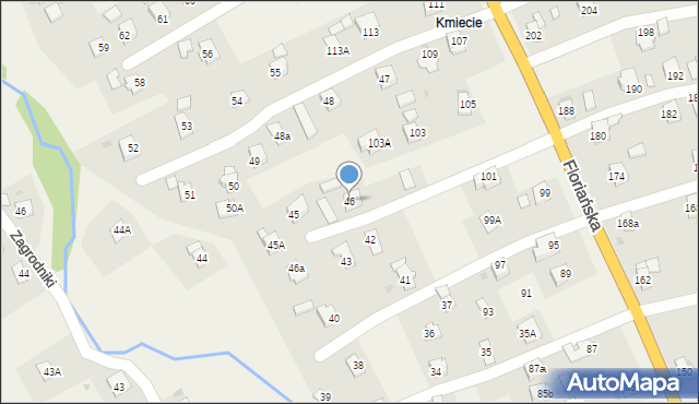 Iwonicz, Kmiecie, 46, mapa Iwonicz