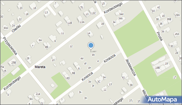 Kobyłka, Kmicica Andrzeja, 4c, mapa Kobyłka