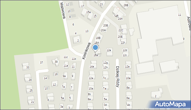 Kosakowo, Kminkowa, 16a, mapa Kosakowo