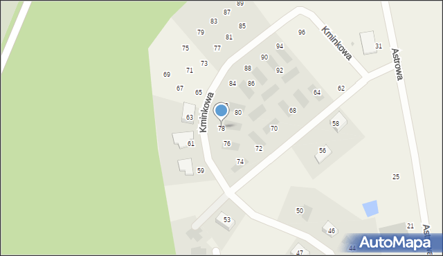Kosakowo, Kminkowa, 78, mapa Kosakowo