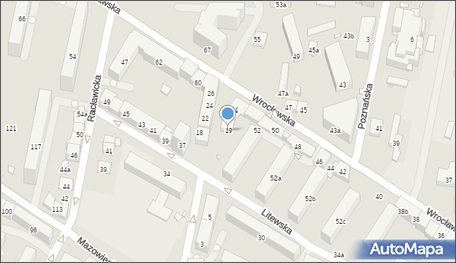 Kraków, Kmieca, 19, mapa Krakowa