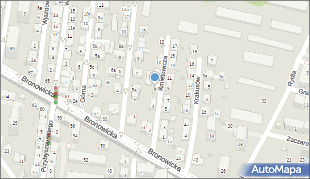 Kraków, Kmietowicza Leopolda, 6, mapa Krakowa