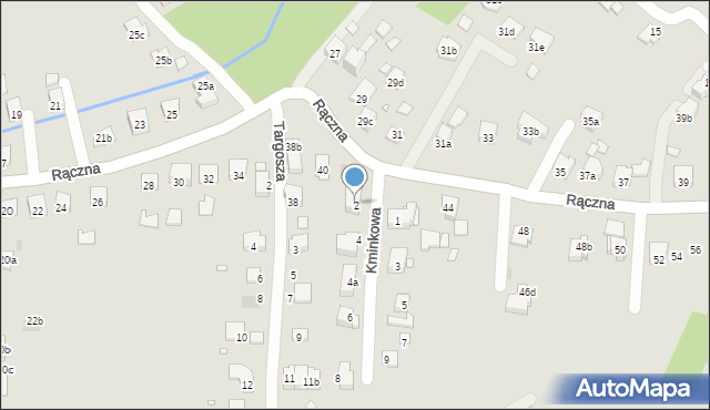 Kraków, Kminkowa, 2, mapa Krakowa