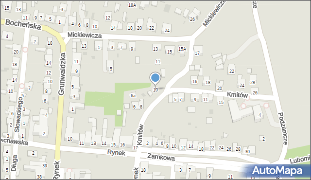 Nowy Wiśnicz, Kmitów, 10, mapa Nowy Wiśnicz