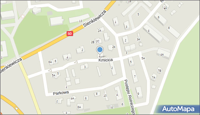 Płońsk, Kmicica Andrzeja, 2d, mapa Płońsk