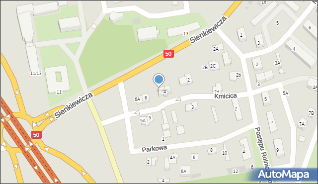 Płońsk, Kmicica Andrzeja, 4a, mapa Płońsk