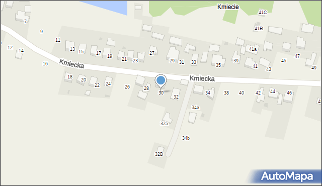 Poręba Wielka, Kmiecka, 30, mapa Poręba Wielka