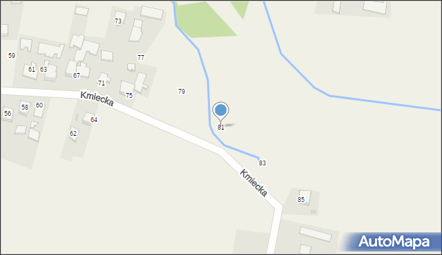 Poręba Wielka, Kmiecka, 81, mapa Poręba Wielka