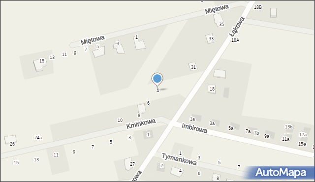 Skowarcz, Kminkowa, 4, mapa Skowarcz