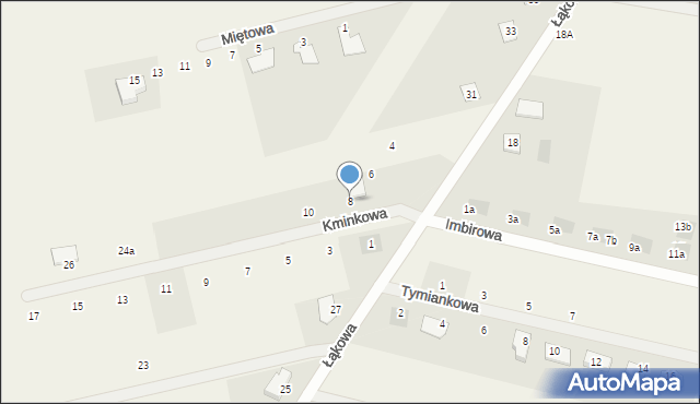 Skowarcz, Kminkowa, 8, mapa Skowarcz