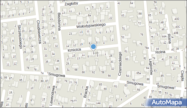 Tomaszów Mazowiecki, Kmicica Andrzeja, 7, mapa Tomaszów Mazowiecki