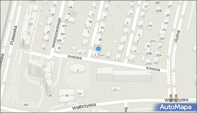 Warszawa, Kmicica Andrzeja, 10, mapa Warszawy