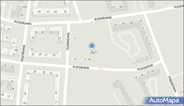 Wrocław, Kminkowa, 32a, mapa Wrocławia