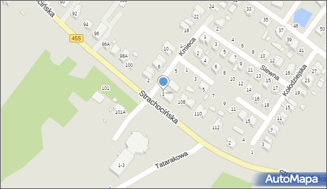 Wrocław, Kmieca, 1, mapa Wrocławia