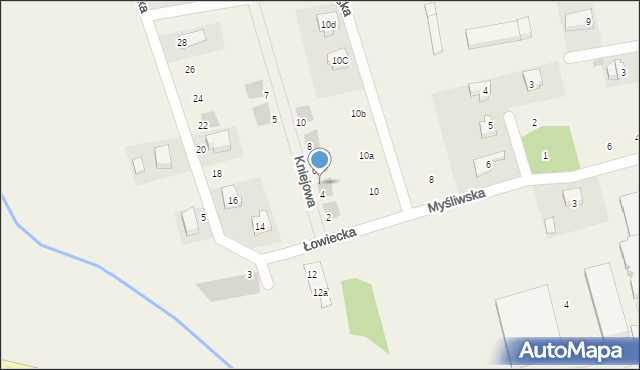Długołęka, Kniejowa, 4a, mapa Długołęka