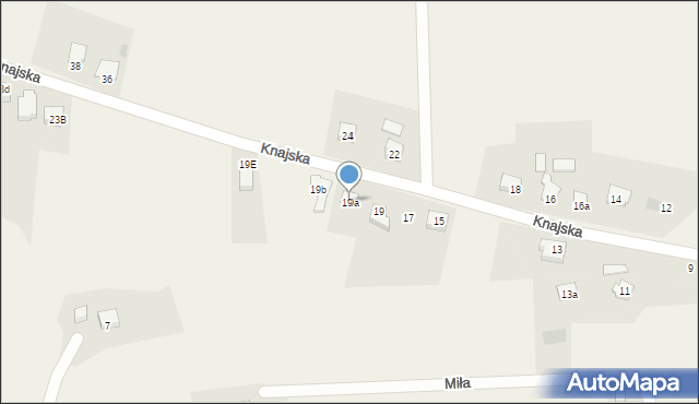 Drogomyśl, Knajska, 19a, mapa Drogomyśl