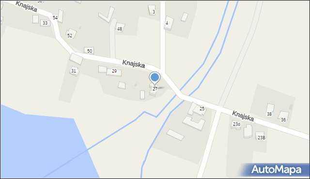 Drogomyśl, Knajska, 27, mapa Drogomyśl