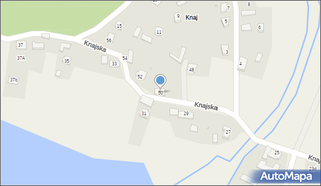 Drogomyśl, Knajska, 50, mapa Drogomyśl
