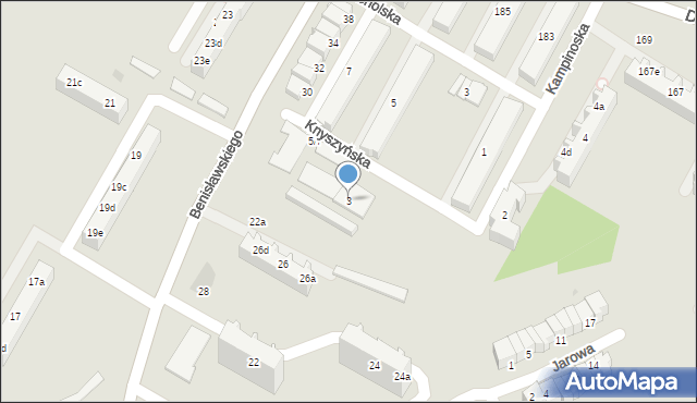 Gdynia, Knyszyńska, 3, mapa Gdyni