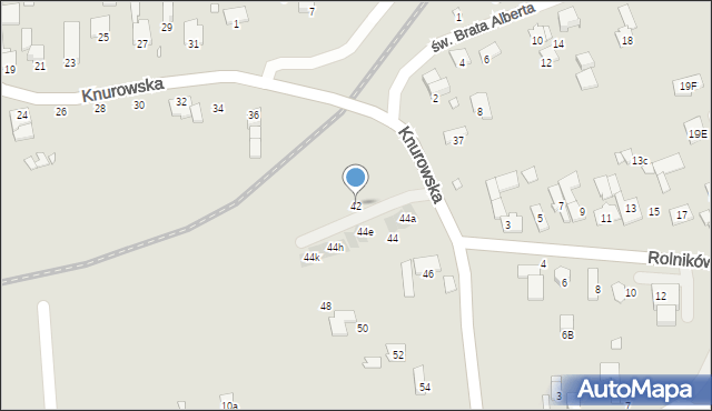 Gliwice, Knurowska, 42, mapa Gliwic