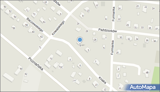 Gorzów Wielkopolski, Knaka Stanisława, 3, mapa Gorzów Wielkopolski