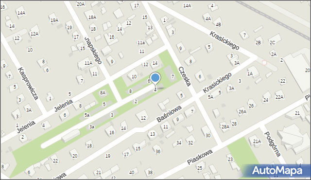 Grodzisk Mazowiecki, Knapskiego G., 4, mapa Grodzisk Mazowiecki