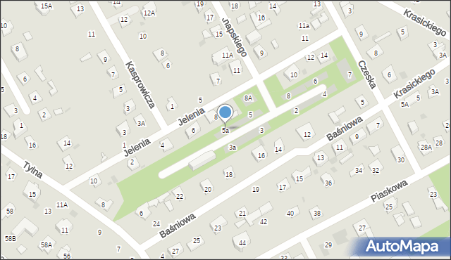 Grodzisk Mazowiecki, Knapskiego G., 5a, mapa Grodzisk Mazowiecki