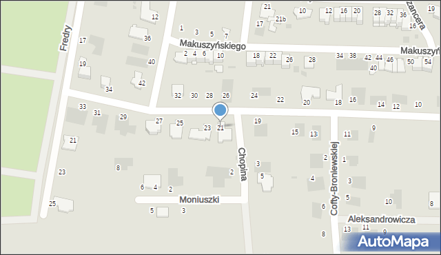 Inowrocław, Knasta Stefana, 21, mapa Inowrocławia