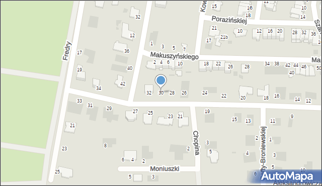 Inowrocław, Knasta Stefana, 30, mapa Inowrocławia