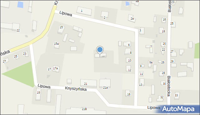 Jasionówka, Knyszyńska, 17, mapa Jasionówka