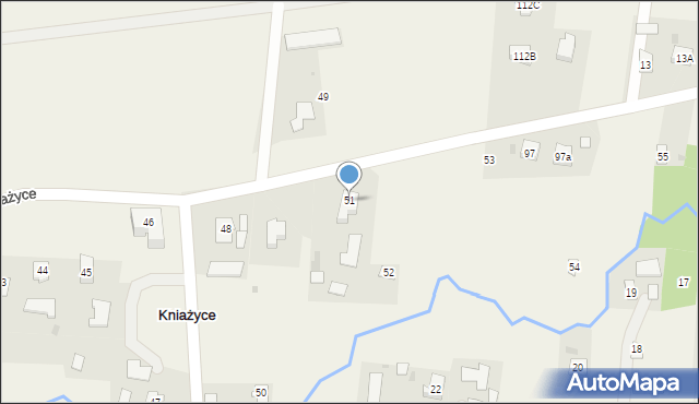 Kniażyce, Kniażyce, 51, mapa Kniażyce