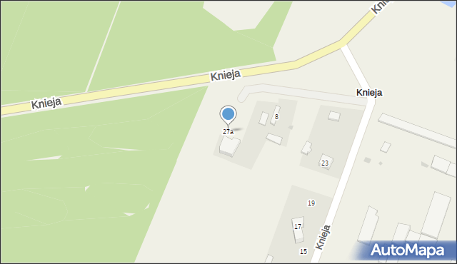 Knieja, Knieja, 27a, mapa Knieja