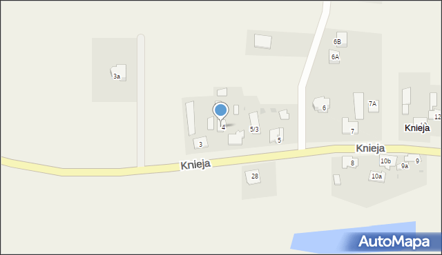 Knieja, Knieja, 4a, mapa Knieja