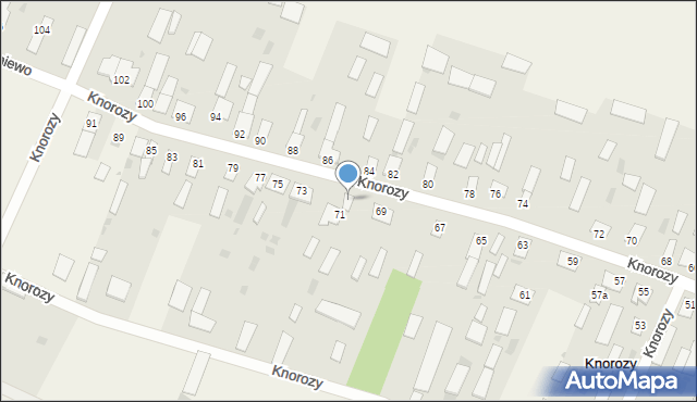 Knorozy, Knorozy, 71A, mapa Knorozy