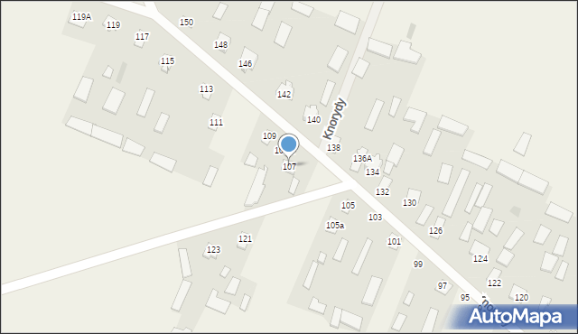 Knorydy, Knorydy, 107, mapa Knorydy