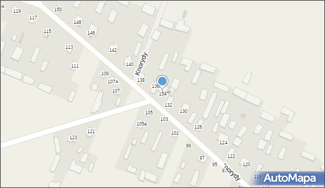Knorydy, Knorydy, 134, mapa Knorydy