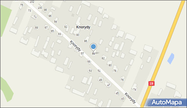 Knorydy, Knorydy, 84, mapa Knorydy