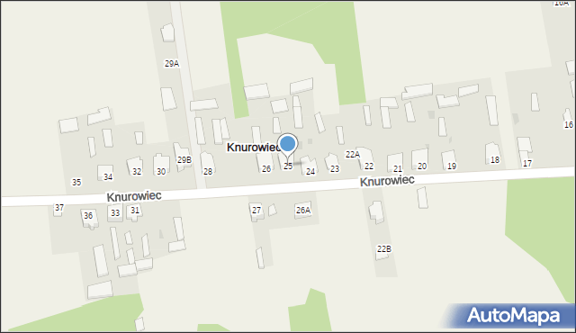 Knurowiec, Knurowiec, 25, mapa Knurowiec