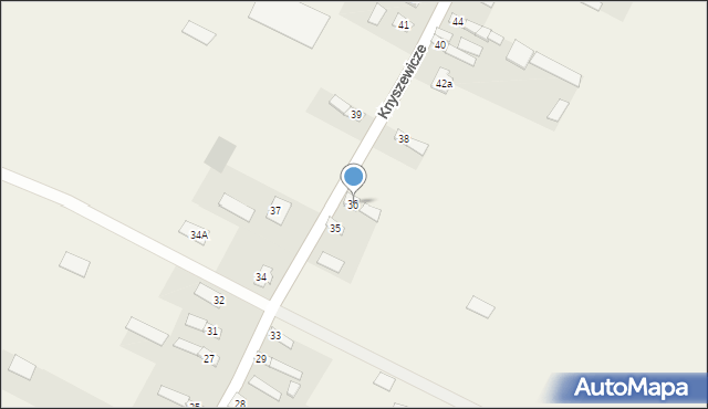 Knyszewicze, Knyszewicze, 36, mapa Knyszewicze