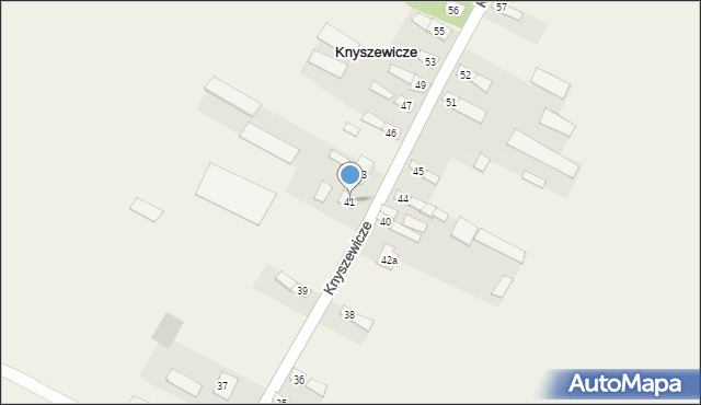 Knyszewicze, Knyszewicze, 41, mapa Knyszewicze