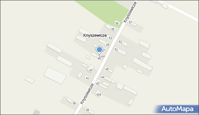 Knyszewicze, Knyszewicze, 46, mapa Knyszewicze