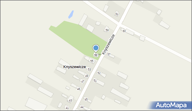 Knyszewicze, Knyszewicze, 56, mapa Knyszewicze