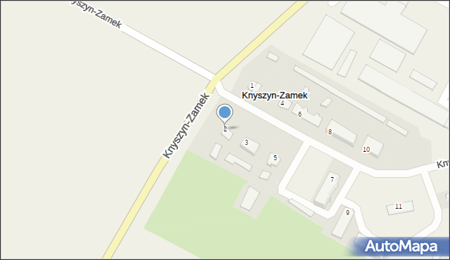 Knyszyn-Zamek, Knyszyn-Zamek, 2, mapa Knyszyn-Zamek