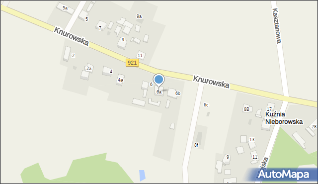 Kuźnia Nieborowska, Knurowska, 6a, mapa Kuźnia Nieborowska