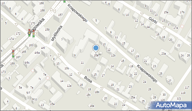 Poznań, Knapowskiego Stanisława, 10a, mapa Poznania