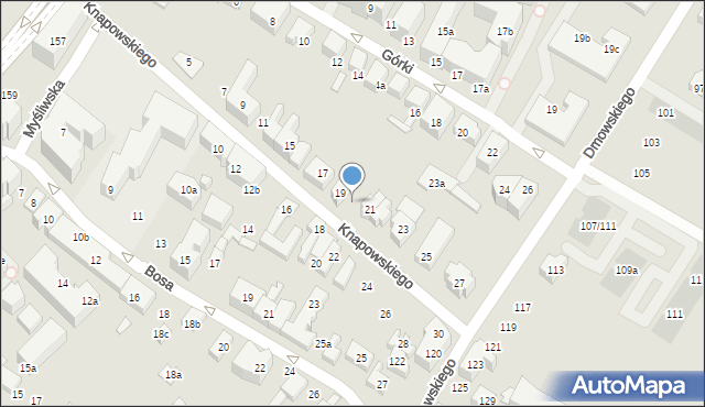 Poznań, Knapowskiego Stanisława, 19a, mapa Poznania