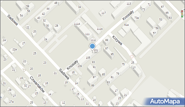 Radzionków, Knosały Józefa, ks. dr., 103, mapa Radzionków