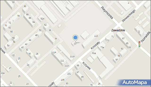 Radzionków, Knosały Józefa, ks. dr., 117, mapa Radzionków