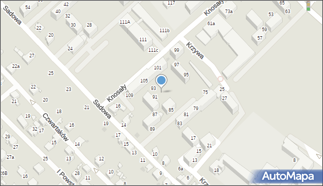 Radzionków, Knosały Józefa, ks. dr., 87a, mapa Radzionków