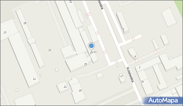 Szczecin, Kniewska, 27, mapa Szczecina